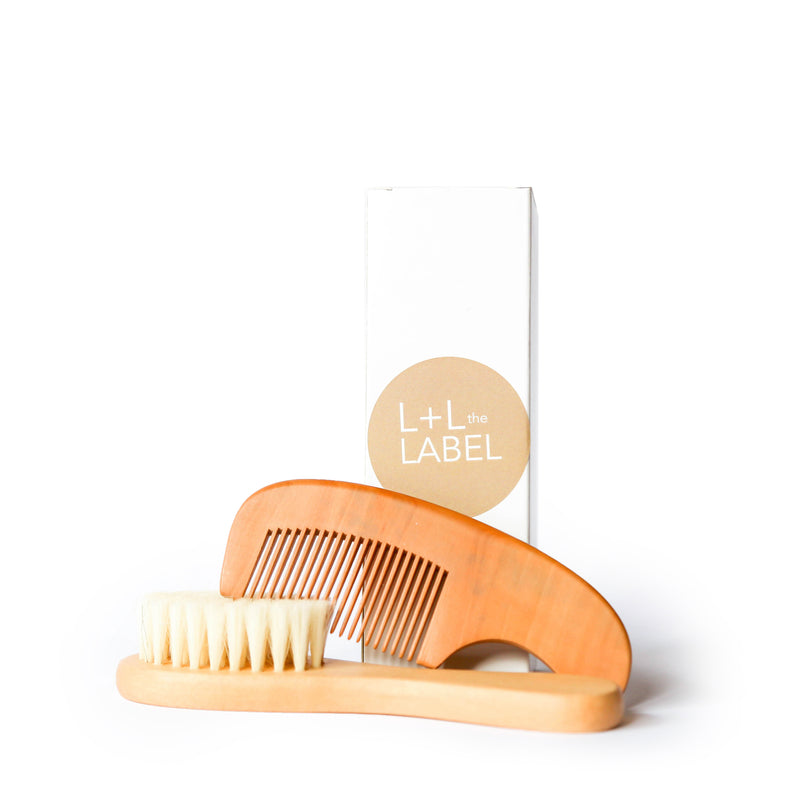 Lion + Lamb Baby Brush Set