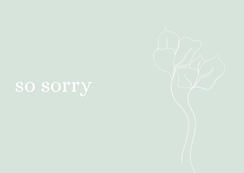 So Sorry