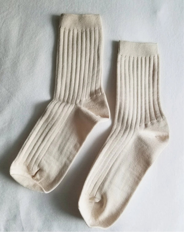 Le Bon Shoppe 'Her' Socks - Porcelain