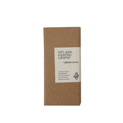 Planet Cocoa 64% Dark, Espresso & Caramel 60g