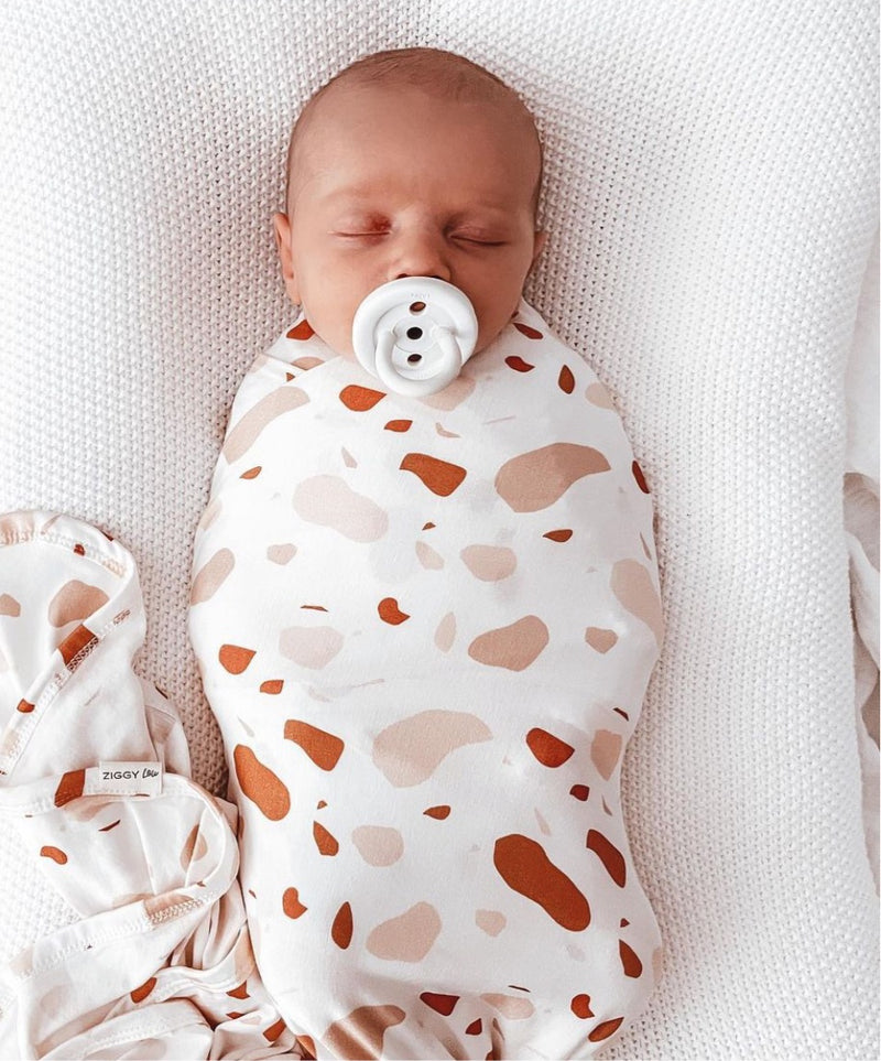 Ziggy Lou Terrazzo Bamboo Stretch Swaddle