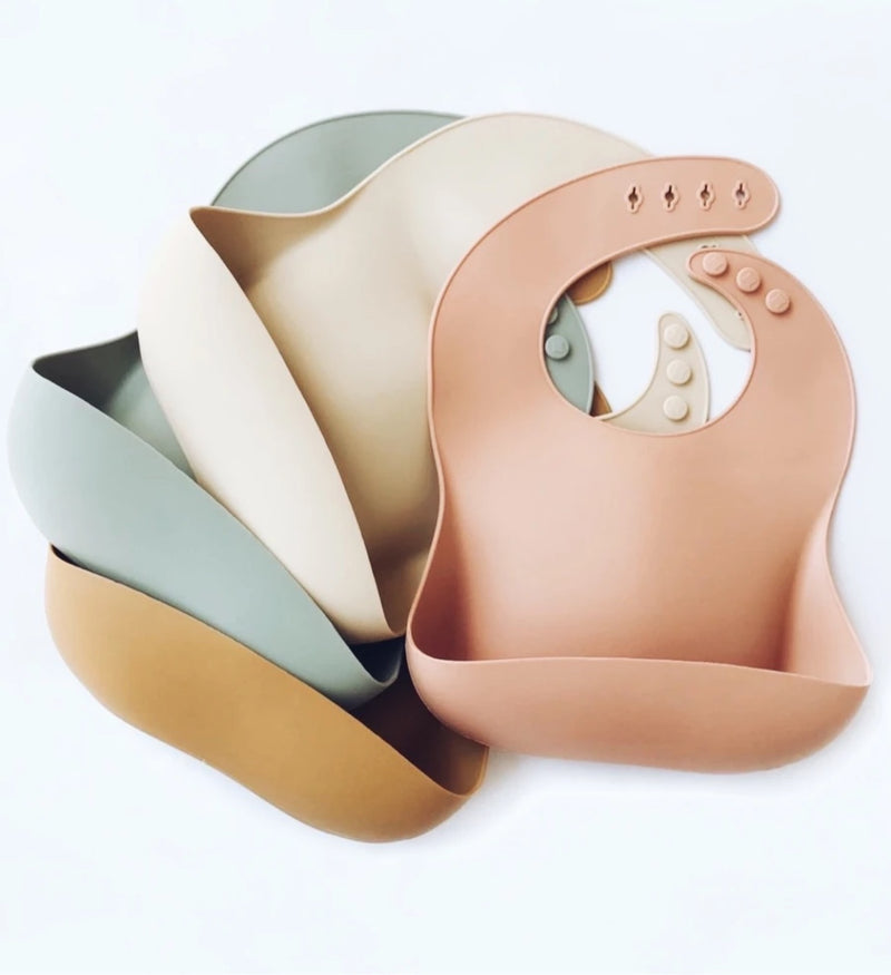 Lion + Lamb The Label Silicon Bib - Sage
